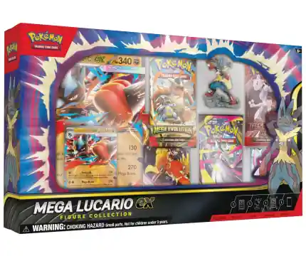 Premiumkvalitet | Pokémon TCG Mega Lucario ex Figure Collection (Max 1. Per Kund)