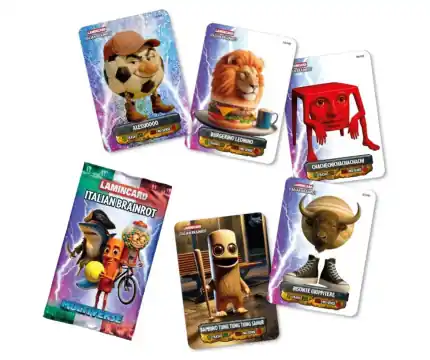 Lamincard Italian Brainrot Multiverse Booster (5 Kort) - Direkt från fabriken